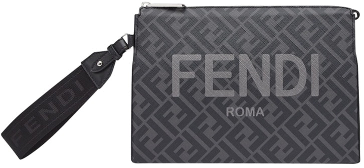 fendi-clutch-pack-ff-monogram-black-gray