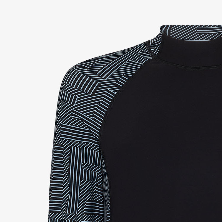 Purchase 芬迪拼色立领长袖休闲T恤多彩款 FAF703APXEF1MS2