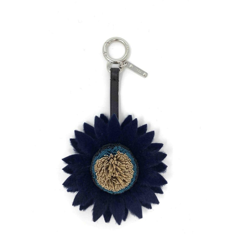 Fendi Daisy Bag Charm Navy