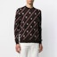 Shop FENDI Dark Brown Wool Knit Sweater FZY033AAUFF0YT3