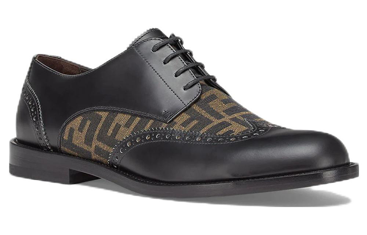 Order Fendi Sepatu Derby Tali 'Hitam' 7L1563-AHGY-F0PMM