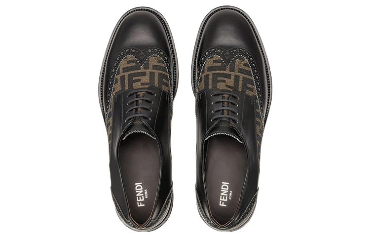 Lookbook Fendi Sepatu Derby Tali 'Hitam' 7L1563-AHGY-F0PMM