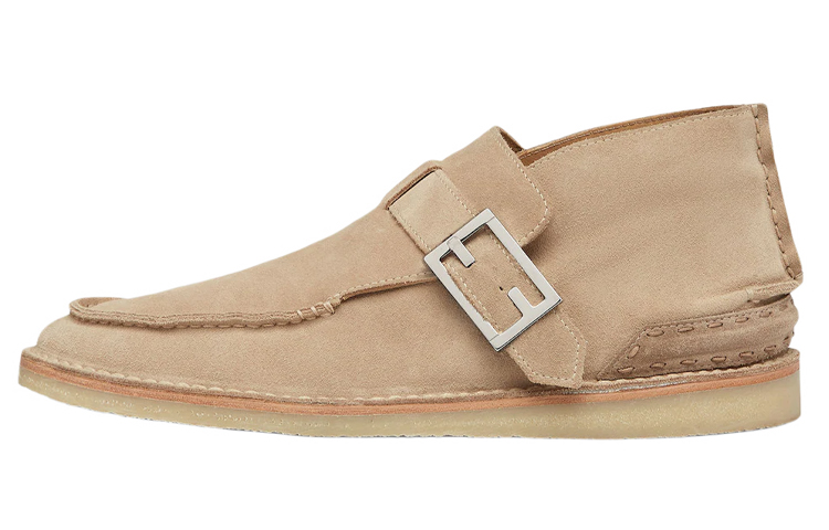 Fendi Desert Boot 'Metal Buckle Beige'