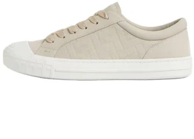 FENDI Domino Low-Top Beige Leather Sneakers for Men. 7E1772AN8BF0EJB FENDI Domino Low-Top Beige Leather Sneakers for Men. 7E1772AN8BF0EJB