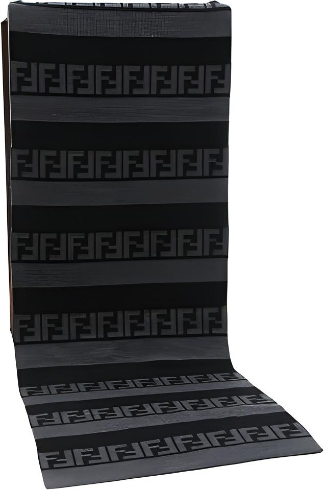 fendi-double-f-logo-gray-black-striped-wool-scarf-fxs-124-ah-84-f