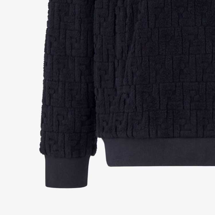 Purchase 芬迪压纹FF标志连帽衫 蓝色 FY0981AQJ6F03LQ