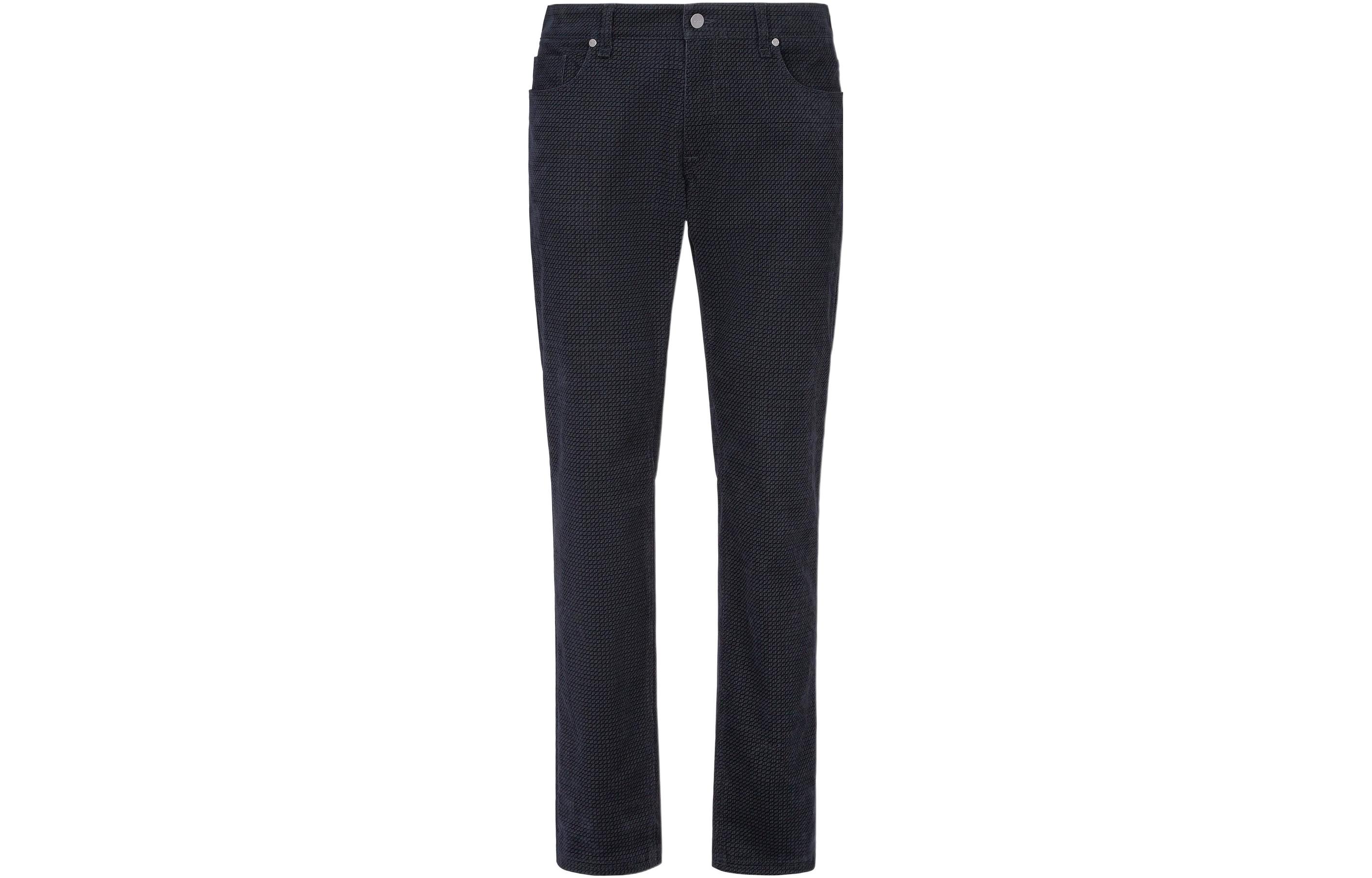 FENDI Embroidered FF Pattern Velvet Slim Jeans Blue . FLP201AGZUF0QG0