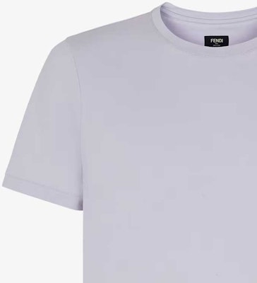 FENDI Embroidered Knit Solid Crewneck T-Shirt Purple - FY0894AL0FF1ML7 Purchase FENDI Embroidered Knit Solid Crewneck T-Shirt Purple - FY0894AL0FF1ML7