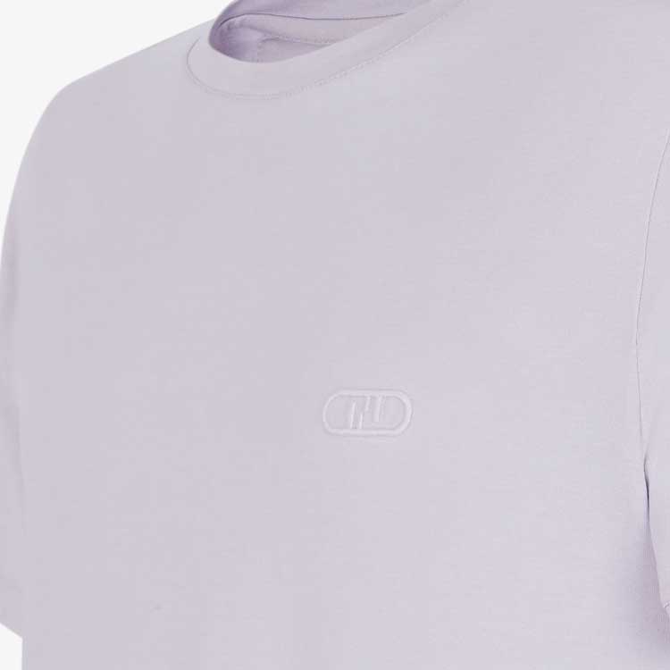 Sizing 芬迪紫色刺绣针织圆领短袖T恤 FY0894AL0FF1ML7