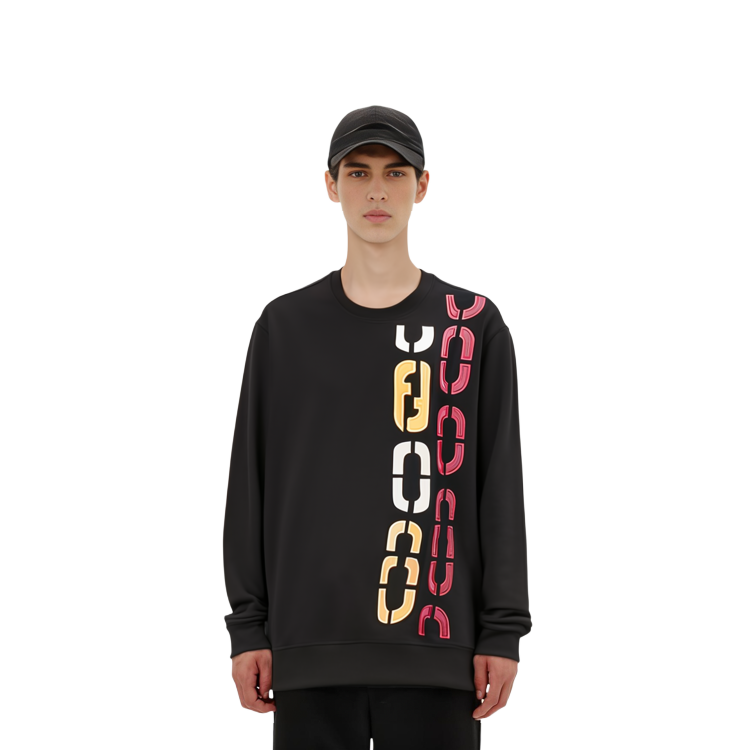 Details for FENDI 刺绣长袖圆领卫衣 黑色 FY0178ADVKF0QA1