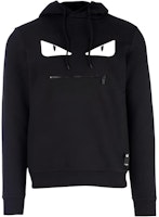 FENDI Eyes Print Hoodie Black Long Sleeve Drawstring Pullover. FY0767A4Q0F0QA1 FENDI Eyes Print Hoodie Black Long Sleeve Drawstring Pullover. FY0767A4Q0F0QA1