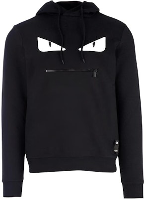 FENDI Eyes Print Hoodie Black Long Sleeve Drawstring Pullover. FY0767A4Q0F0QA1 Buy FENDI Eyes Print Hoodie Black Long Sleeve Drawstring Pullover. FY0767A4Q0F0QA1