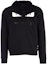 Order FENDI Eyes Print Hoodie Black Long Sleeve Drawstring Pullover. FY0767A4Q0F0QA1