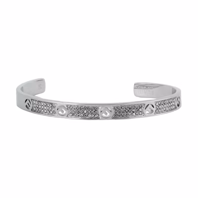 FENDI F is Fendi Adjustable Brass Bracelet Silver Unisex Couple Design. 8AG9286DMF0GGH
