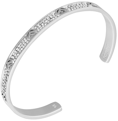 FENDI F is Fendi Adjustable Brass Bracelet Silver Unisex Couple Design. 8AG9286DMF0GGH Lookbook FENDI F is Fendi Adjustable Brass Bracelet Silver Unisex Couple Design. 8AG9286DMF0GGH