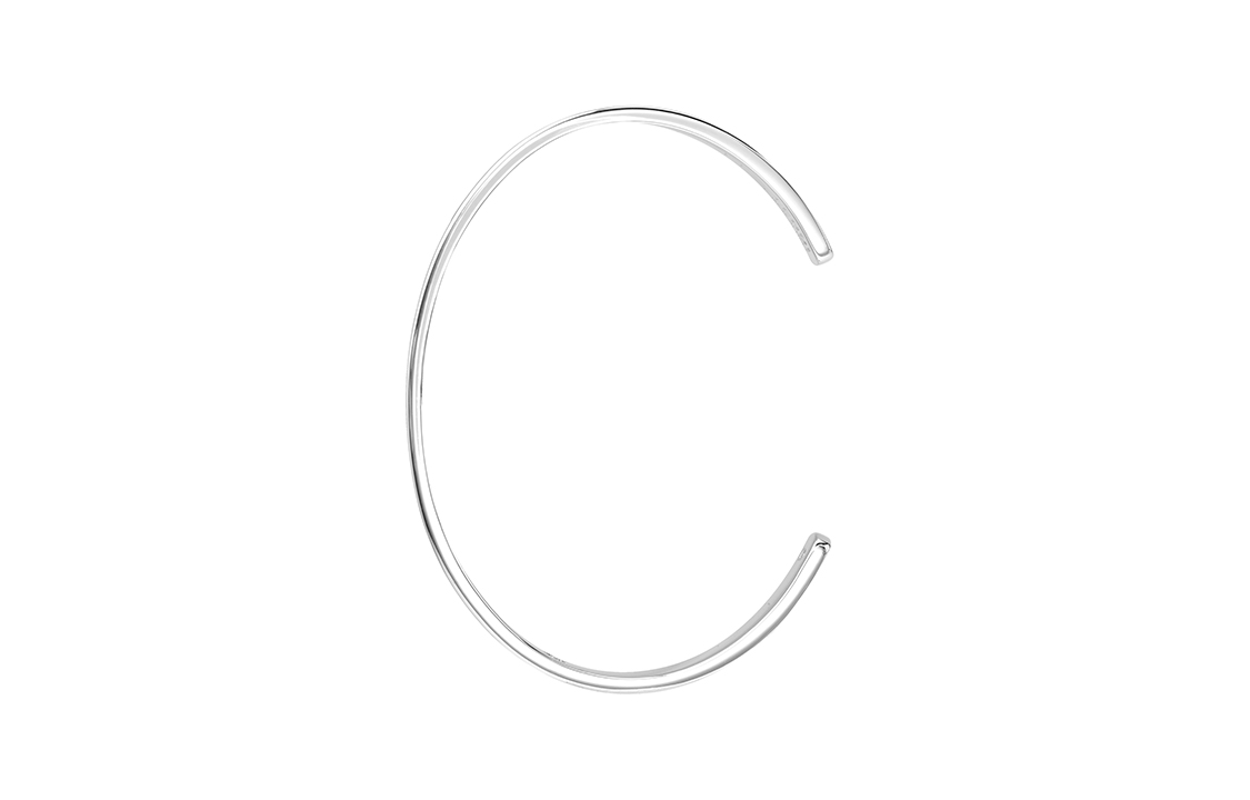 Shop FENDI F is Fendi 可调节黄铜手链 银色 情侣款式男女通用 8AG9286DMF0GGH