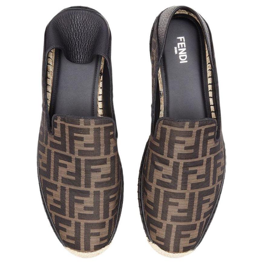 Fendi Fabric Foldable Leather Heel Sneaker 'Brown' 圖 5