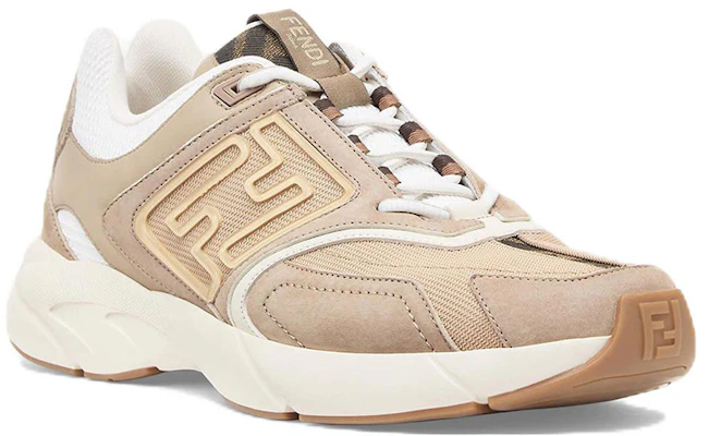 Fendi Faster Trainer 'Beige' Sepatu Sneakers 7E1555-AKX6-F1ICH Lookbook Fendi Faster Trainer 'Beige' Sepatu Sneakers 7E1555-AKX6-F1ICH