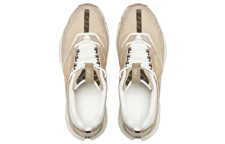 Shop Fendi Faster Trainer 'Beige' Sepatu Sneakers 7E1555-AKX6-F1ICH