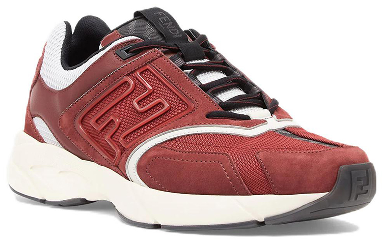 Lookbook Fendi Faster Trainer 'Burgundy' Lelaki 7E1555-AKX6-F1ICI