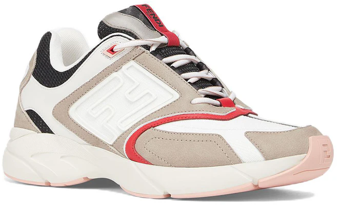 Fendi Faster 教練鞋 'Cord White Cardinal' 7E1555-AKX6-F1JF1 Order Fendi Faster 教練鞋 'Cord White Cardinal' 7E1555-AKX6-F1JF1