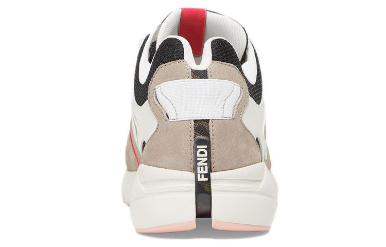 Shop Fendi Faster 教練鞋 'Cord White Cardinal' 7E1555-AKX6-F1JF1