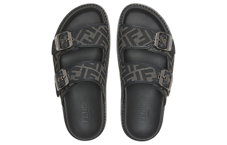 Lookbook FENDI Feel サンダル FFジャカード (ブラック) 7X1604AJZFF0TUY