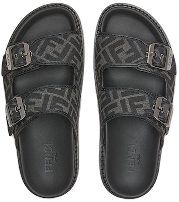 Sandal Fendi 'FF Jacquard - Hitam' 7X1604AJZFF0TUY Lookbook Sandal Fendi 'FF Jacquard - Hitam' 7X1604AJZFF0TUY