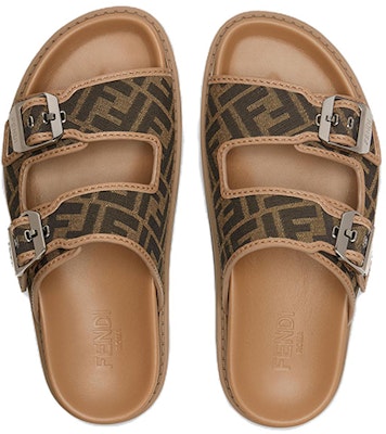 芬迪 FF 提花棕色凉鞋 7X1604AJZFF1ICN Lookbook 芬迪 FF 提花棕色凉鞋 7X1604AJZFF1ICN