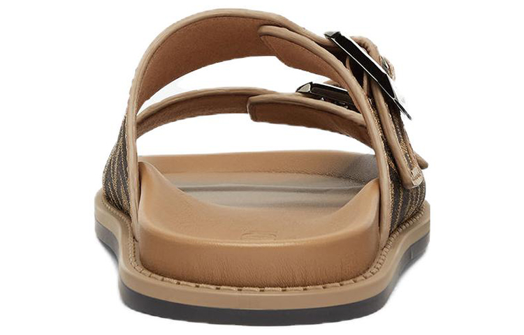 Shop 芬迪 FF 提花棕色凉鞋 7X1604AJZFF1ICN