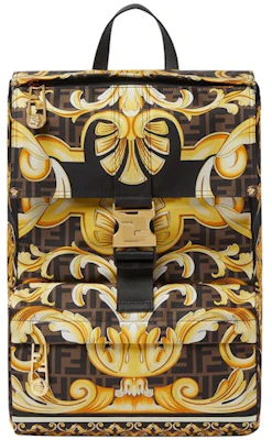 Fendi Fendace Backpack Gold Baroque Print Buy Fendi Fendace Backpack Gold Baroque Print