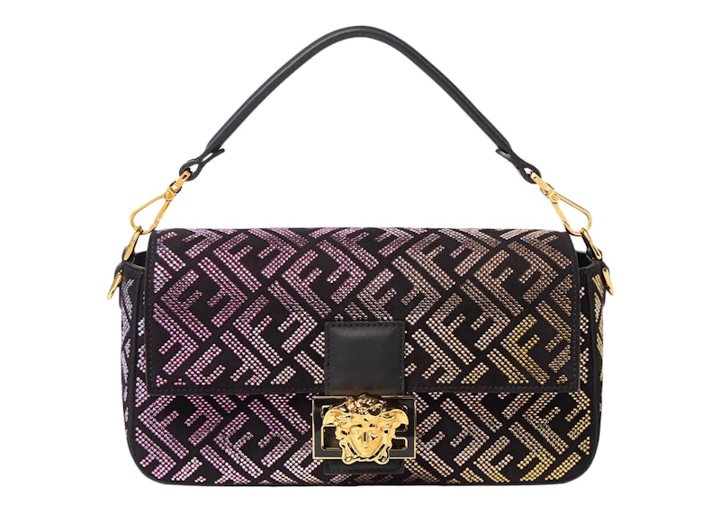 Fendi Fendace Baguette Shoulder Bag Gradient Crystal