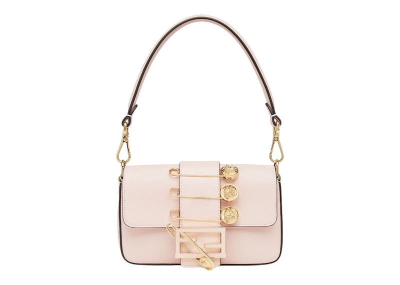 Fendi Fendace Brooch Mini Baguette Pink