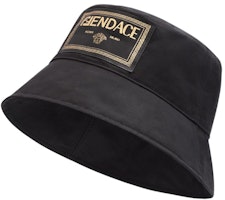 Fendi Fendace Canvas Logo Bucket Hat Black Fendi Fendace Canvas Logo Bucket Hat Black