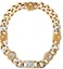Buy Collar de Cadena Fendi Fendace Latón/Versace Oro