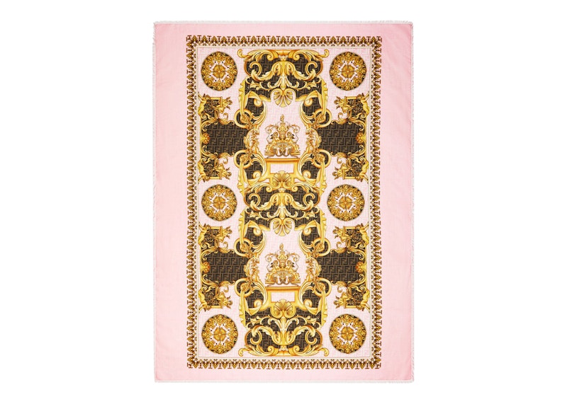 Fendi Fendace Cotton Pareo Pink/Multicolor