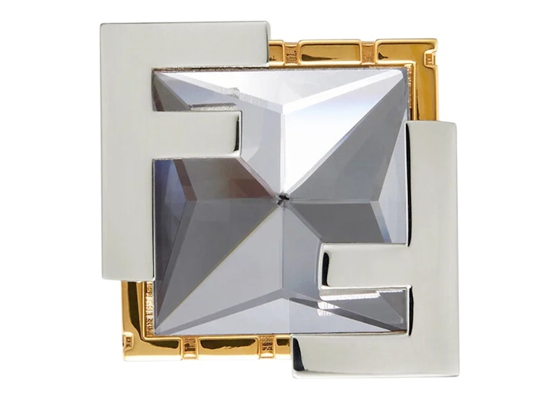 Fendi Fendace Crystal Ring Brass/Versace Gold