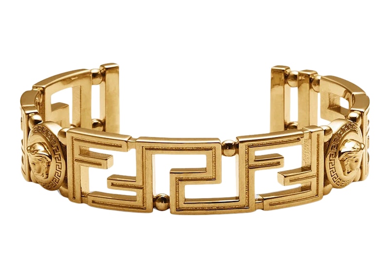 Fendi Fendace Cuff Bracelet Brass/Versace Gold
