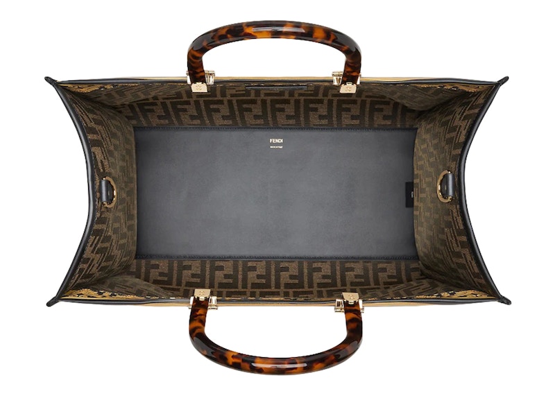 Lookbook Fendi Fendace Fendi Sunshine Medium Hitam/Multiwarna