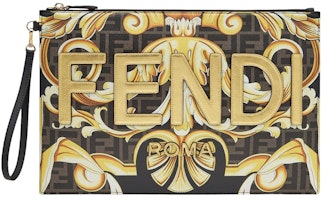 Fendi Fendace Large Flat Pouch Black/Multicolor Fendi Fendace Large Flat Pouch Black/Multicolor
