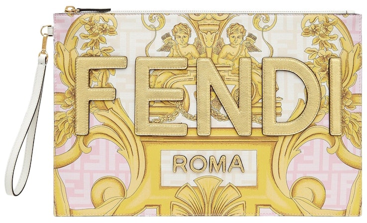 fendi-fendace-large-flat-pouch-white-multicolor