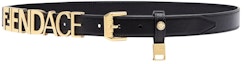 Order Cinturón de Cuero Negro Fendi Fendace con Logo