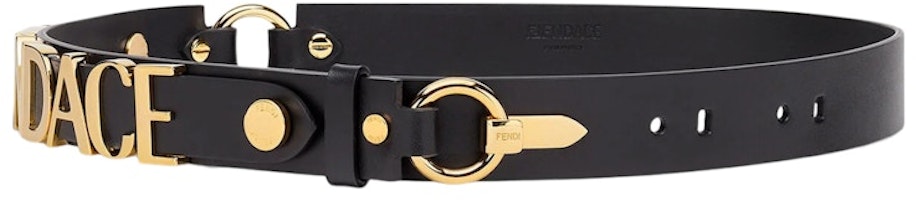 Fendi Fendace Logo Belt Black/Gold Fendi Fendace Logo Belt Black/Gold