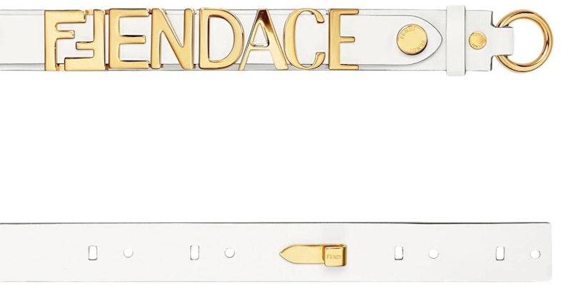 Cinturón Fendi Fendace Logo Negro/Oro Order Cinturón Fendi Fendace Logo Negro/Oro