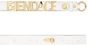 Order Cinturón Fendi Fendace Logo Negro/Oro