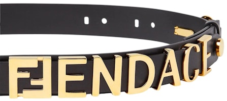 Sabuk Fendi Fendace Logo Hitam/Emas Lookbook Sabuk Fendi Fendace Logo Hitam/Emas