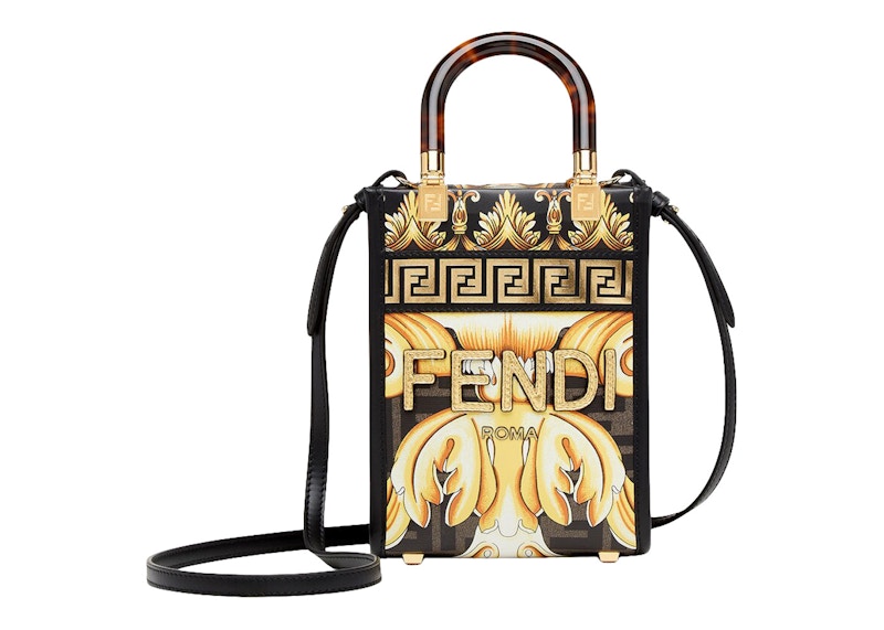 Fendi Fendace Mini Sunshine Shopper Black