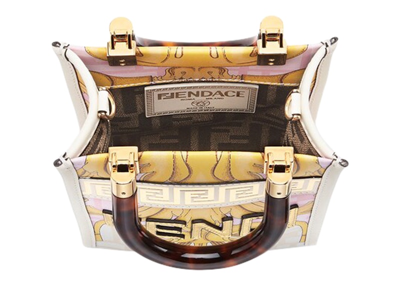 Lookbook Fendi Fendace Mini Sunshine Shopper Putih