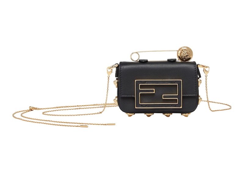 Fendi Fendace Nano Baguette Charm Black