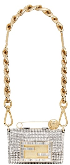 fendi-fendace-nano-baguette-charm-silver